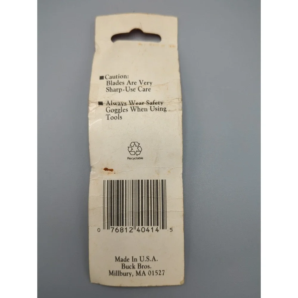 VTG‎ Utility 4 Replacement Blades 3 hole for Buck Bros Midget Mini Knife 40409
